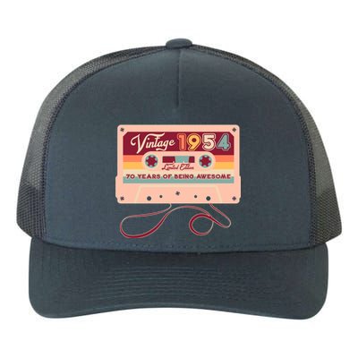 Cute Cassette Tape Limited Edition Vintage 1954 70 Years Of Being Awesome Yupoong Adult 5-Panel Trucker Hat