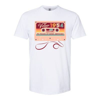 Cute Cassette Tape Limited Edition Vintage 1954 70 Years Of Being Awesome Softstyle® CVC T-Shirt