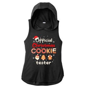 Christmas Cookie Tester Taster Baking Crew Ladies PosiCharge Tri-Blend Wicking Draft Hoodie Tank