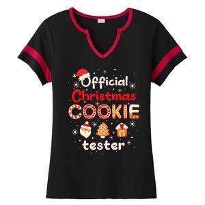 Christmas Cookie Tester Taster Baking Crew Ladies Halftime Notch Neck Tee