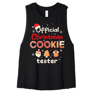 Christmas Cookie Tester Taster Baking Crew Women's Racerback Cropped Tank