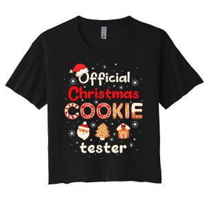 Christmas Cookie Tester Taster Baking Crew Women's Crop Top Tee