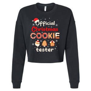 Christmas Cookie Tester Taster Baking Crew Cropped Pullover Crew