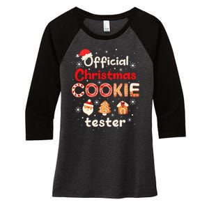 Christmas Cookie Tester Taster Baking Crew Women's Tri-Blend 3/4-Sleeve Raglan Shirt