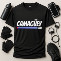 CamagüEy Cuba Travel Proud Cuban Cuba Flag Camaguey Cooling Performance Crew T-Shirt