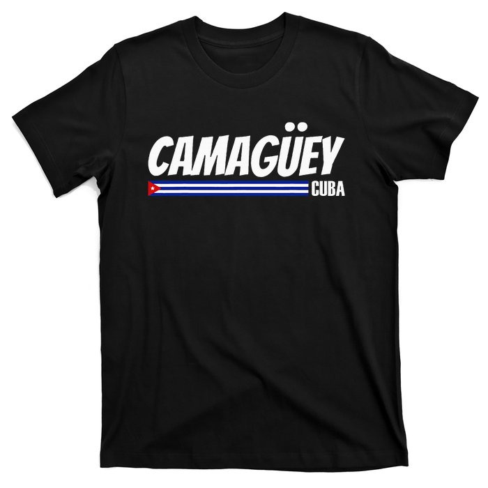 CamagüEy Cuba Travel Proud Cuban Cuba Flag Camaguey T-Shirt