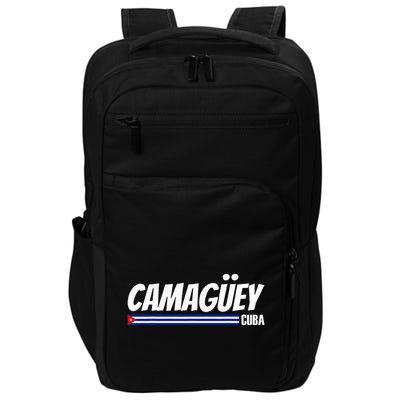 CamagüEy Cuba Travel Proud Cuban Cuba Flag Camaguey Impact Tech Backpack