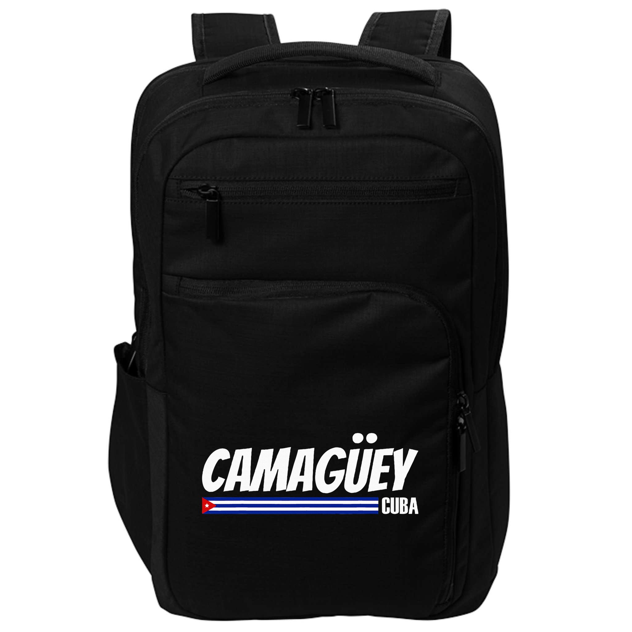 CamagüEy Cuba Travel Proud Cuban Cuba Flag Camaguey Impact Tech Backpack