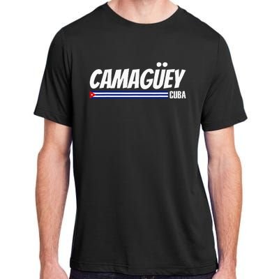 CamagüEy Cuba Travel Proud Cuban Cuba Flag Camaguey Adult ChromaSoft Performance T-Shirt