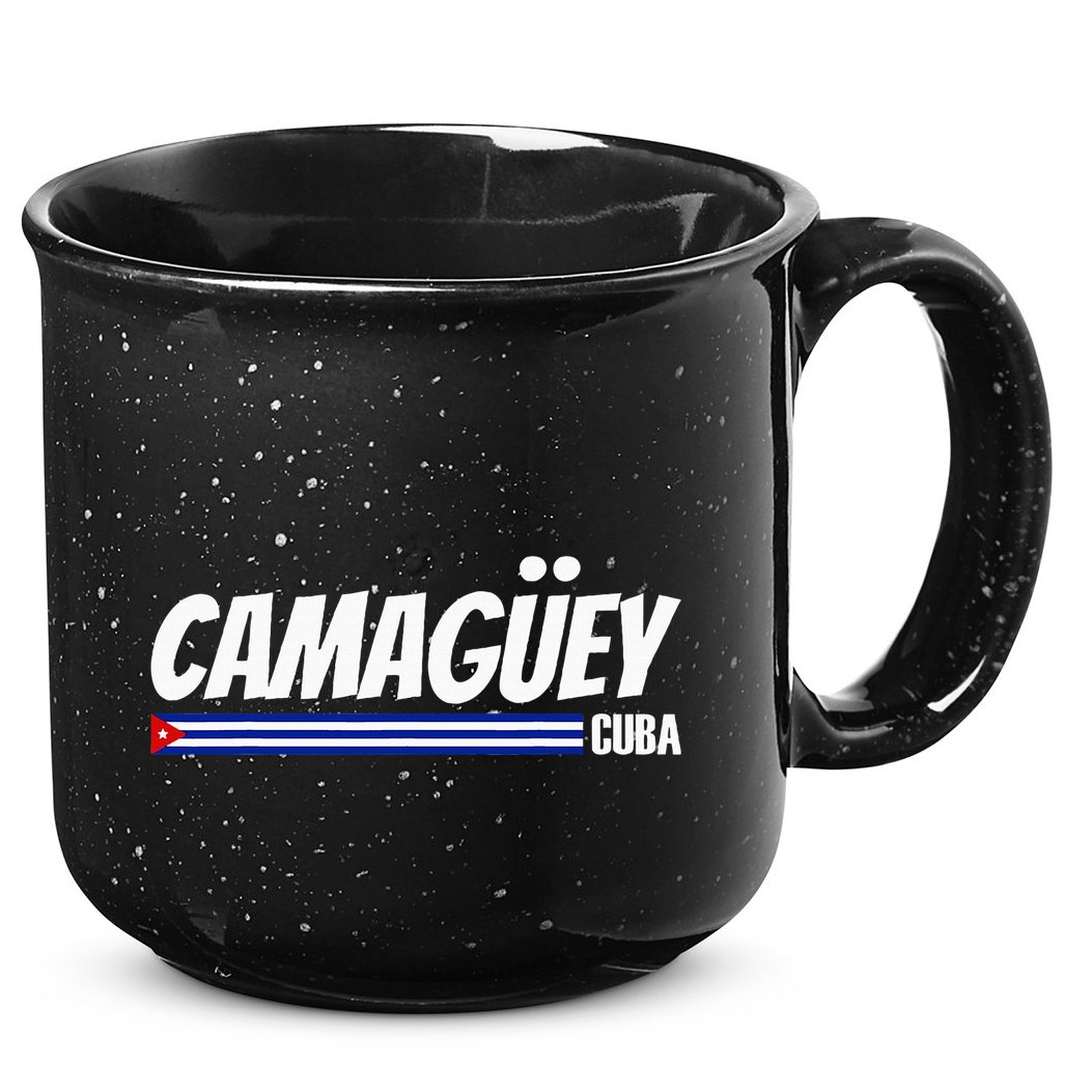 CamagüEy Cuba Travel Proud Cuban Cuba Flag Camaguey 15oz Campfire Ceramic Mug