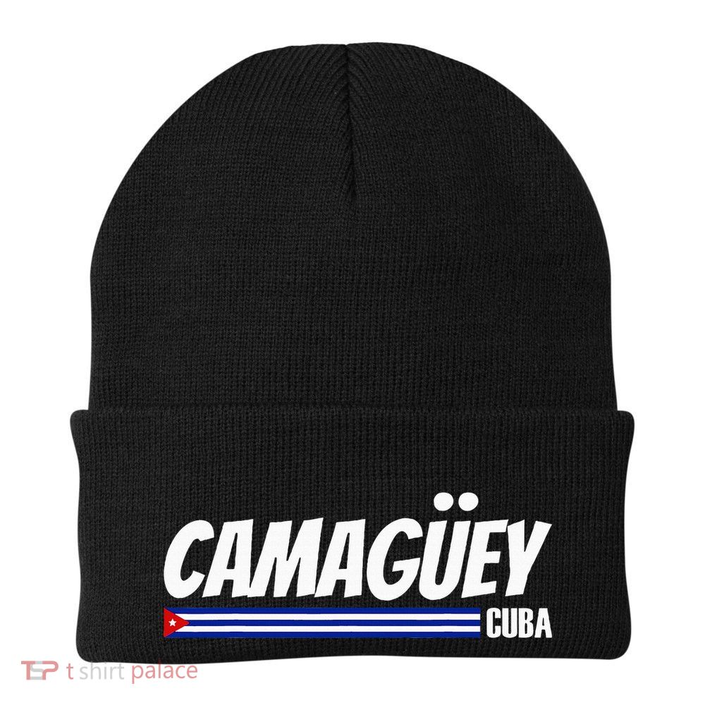 CamagüEy Cuba Travel Proud Cuban Cuba Flag Camaguey Beanie