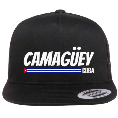 CamagüEy Cuba Travel Proud Cuban Cuba Flag Camaguey Flatbill Hat