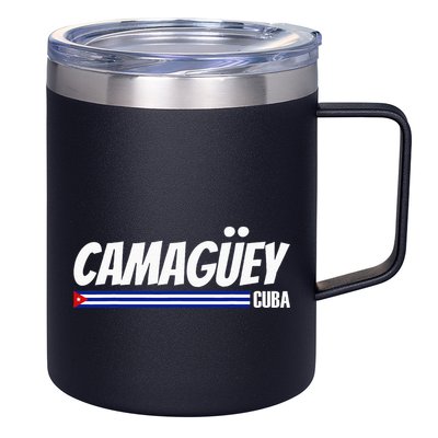 CamagüEy Cuba Travel Proud Cuban Cuba Flag Camaguey 12oz Stainless Steel Coffee Mug