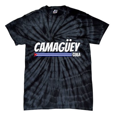 CamagüEy Cuba Travel Proud Cuban Cuba Flag Camaguey Tie-Dye T-Shirt
