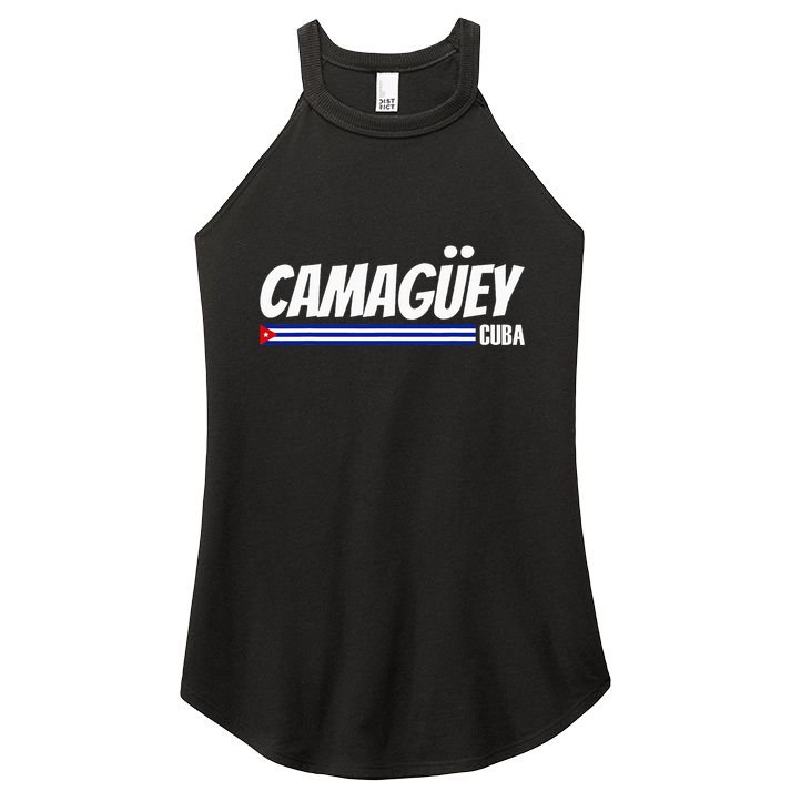 CamagüEy Cuba Travel Proud Cuban Cuba Flag Camaguey Women's Perfect Tri Rocker Tank