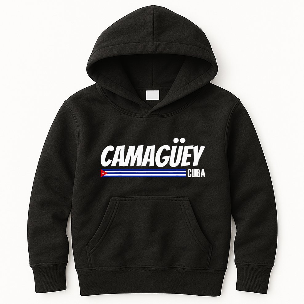 CamagüEy Cuba Travel Proud Cuban Cuba Flag Camaguey Kids Hoodie