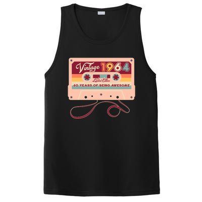 Cute Cassette Tape Limited Edition Vintage 1964 60 Years Of Being Awesome PosiCharge Competitor Tank