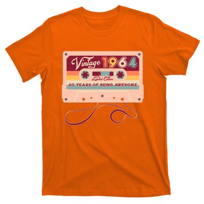 Cute Cassette Tape Limited Edition Vintage 1964 60 Years Of Being Awesome T-Shirt