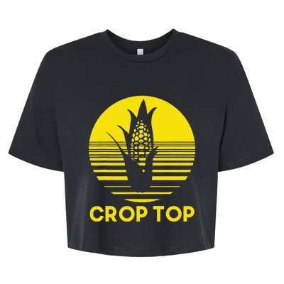 Corn Crop Top Funny Farmer Farming Corn Lover Summer Gift Bella+Canvas Jersey Crop Tee