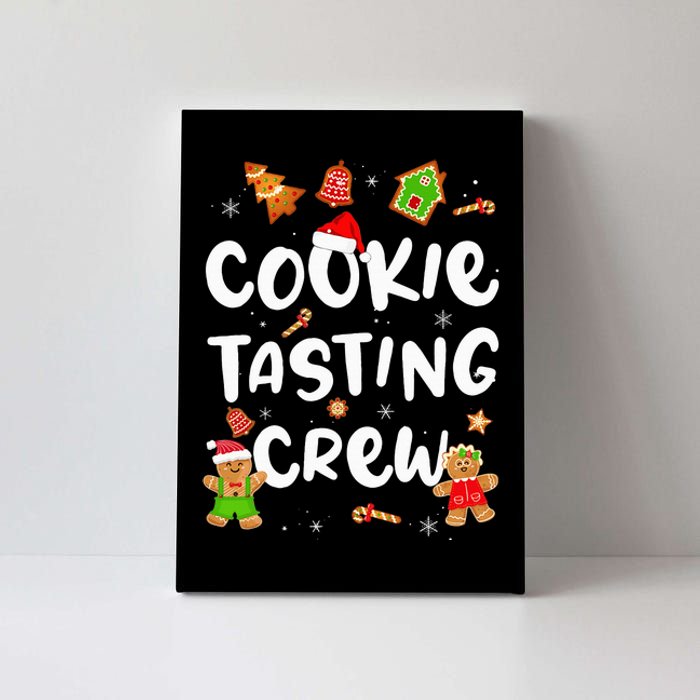 Christmas Cookie Tasting Crew Funny Pajama Family Xmas Canvas