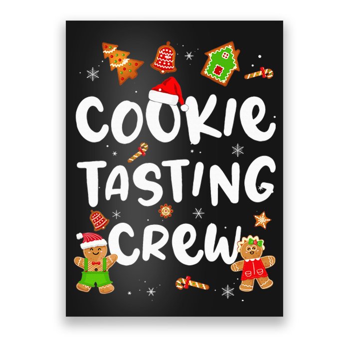 Christmas Cookie Tasting Crew Funny Pajama Family Xmas Poster