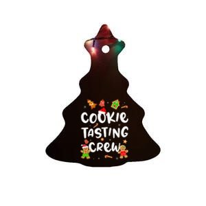 Christmas Cookie Tasting Crew Funny Pajama Family Xmas Ceramic Tree Ornament