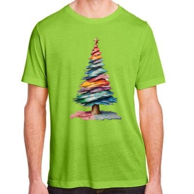 Colorful Christmas Tree Adult ChromaSoft Performance T-Shirt