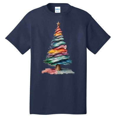 Colorful Christmas Tree Tall T-Shirt