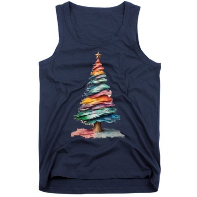 Colorful Christmas Tree Tank Top