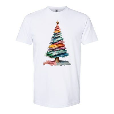 Colorful Christmas Tree Softstyle® CVC T-Shirt