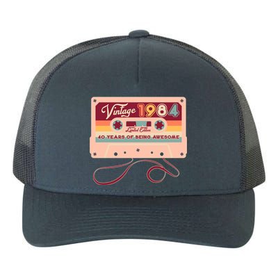 Cute Cassette Tape Limited Edition Vintage 1984 40 Years Of Being Awesome Yupoong Adult 5-Panel Trucker Hat