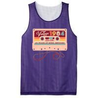 Cute Cassette Tape Limited Edition Vintage 1984 40 Years Of Being Awesome Mesh Reversible Basketball Jersey Tank