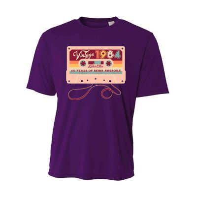 Cute Cassette Tape Limited Edition Vintage 1984 40 Years Of Being Awesome Performance Sprint T-Shirt