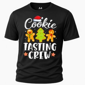 Christmas Cookie Tasting Crew Funny Pajamas Family Xmas Cooling Performance Crew T-Shirt