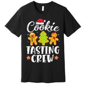 Christmas Cookie Tasting Crew Funny Pajamas Family Xmas Premium T-Shirt