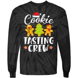 Christmas Cookie Tasting Crew Funny Pajamas Family Xmas Tie-Dye Long Sleeve Shirt