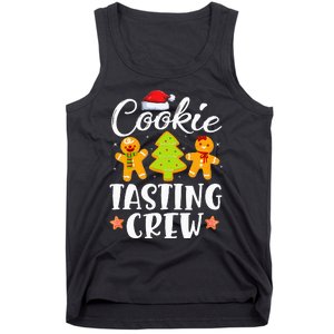 Christmas Cookie Tasting Crew Funny Pajamas Family Xmas Tank Top