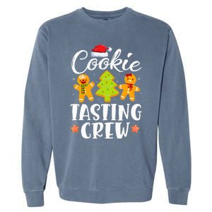 Christmas Cookie Tasting Crew Funny Pajamas Family Xmas Garment-Dyed Sweatshirt