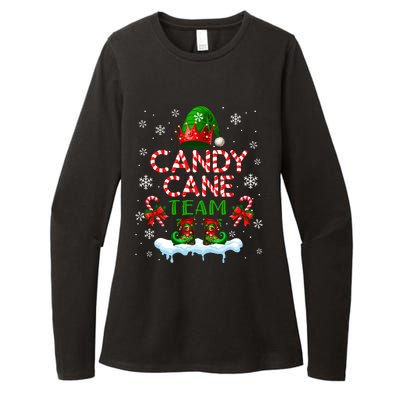 Candy Cane Team Christmas Elf Costume Candies Lover Womens CVC Long Sleeve Shirt