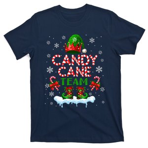 Candy Cane Team Christmas Elf Costume Candies Lover T-Shirt