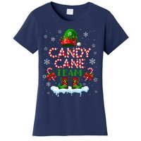 Candy Cane Team Christmas Elf Costume Candies Lover Women's T-Shirt