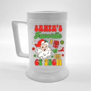 Christmas Computed Tomography Tech SantaS Favorite Ct Tech Gift Beer Stein