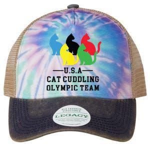 Cat Cuddling Team Legacy Tie Dye Trucker Hat