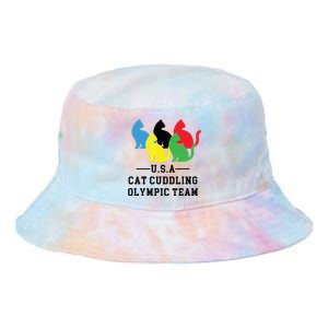 Cat Cuddling Team Tie Dye Newport Bucket Hat