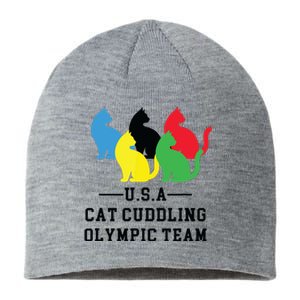 Cat Cuddling Team Sustainable Beanie