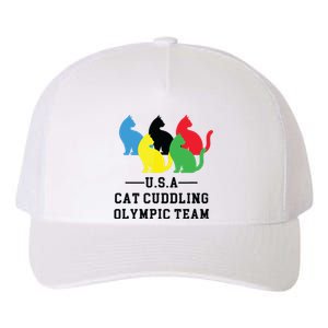 Cat Cuddling Team Yupoong Adult 5-Panel Trucker Hat