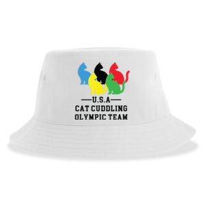 Cat Cuddling Team Sustainable Bucket Hat