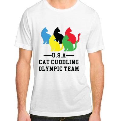 Cat Cuddling Team Adult ChromaSoft Performance T-Shirt