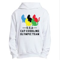 Cat Cuddling Team Urban Pullover Hoodie