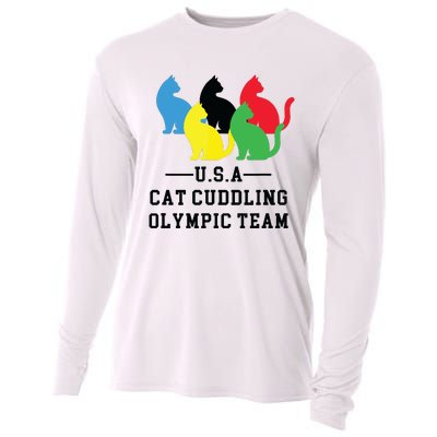 Cat Cuddling Team Cooling Performance Long Sleeve Crew